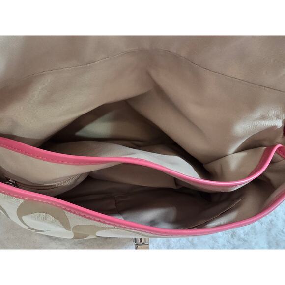 Coach 2010 Signature C Canvas Turnlock Flap Crossbody with Matching Wallet - Picture 9 of 14